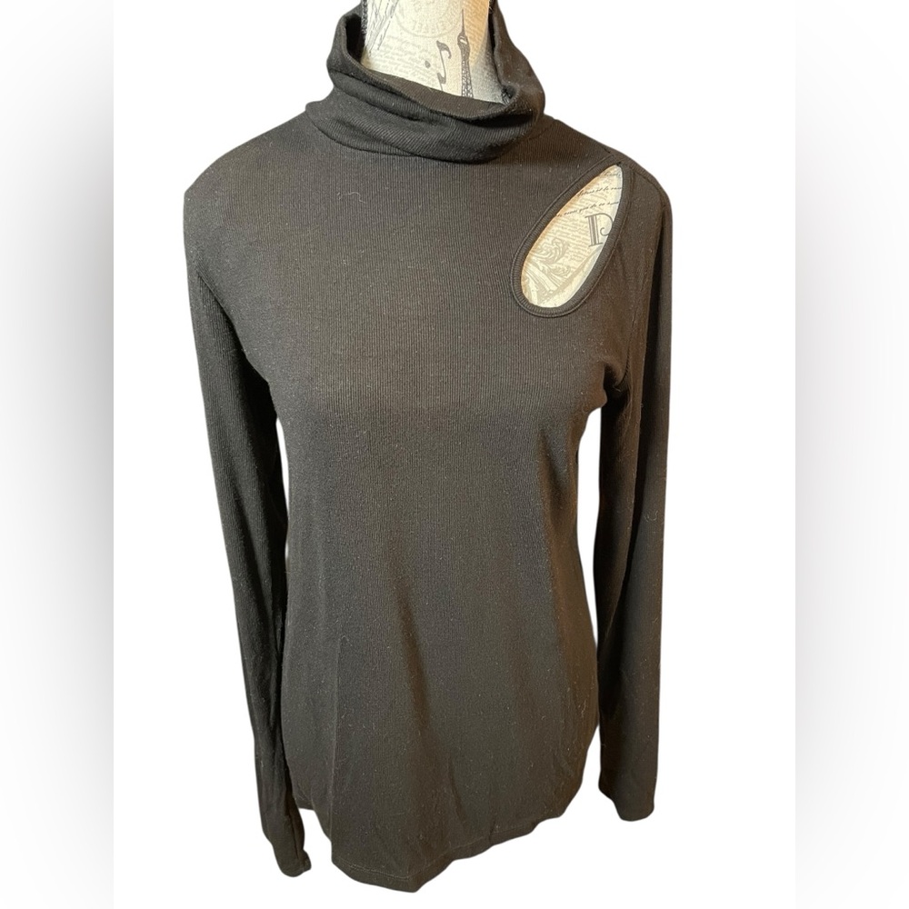 Electric & Rose Black Turtleneck